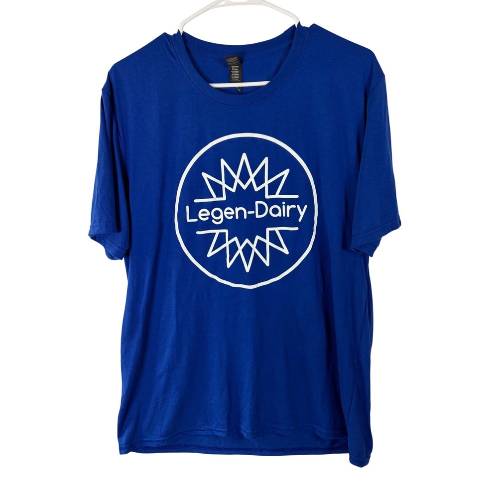 Legen-Dairy‎ Blue Graphic T-Shirt ANVIL Tri-Blend Short Sleeve Mens Large